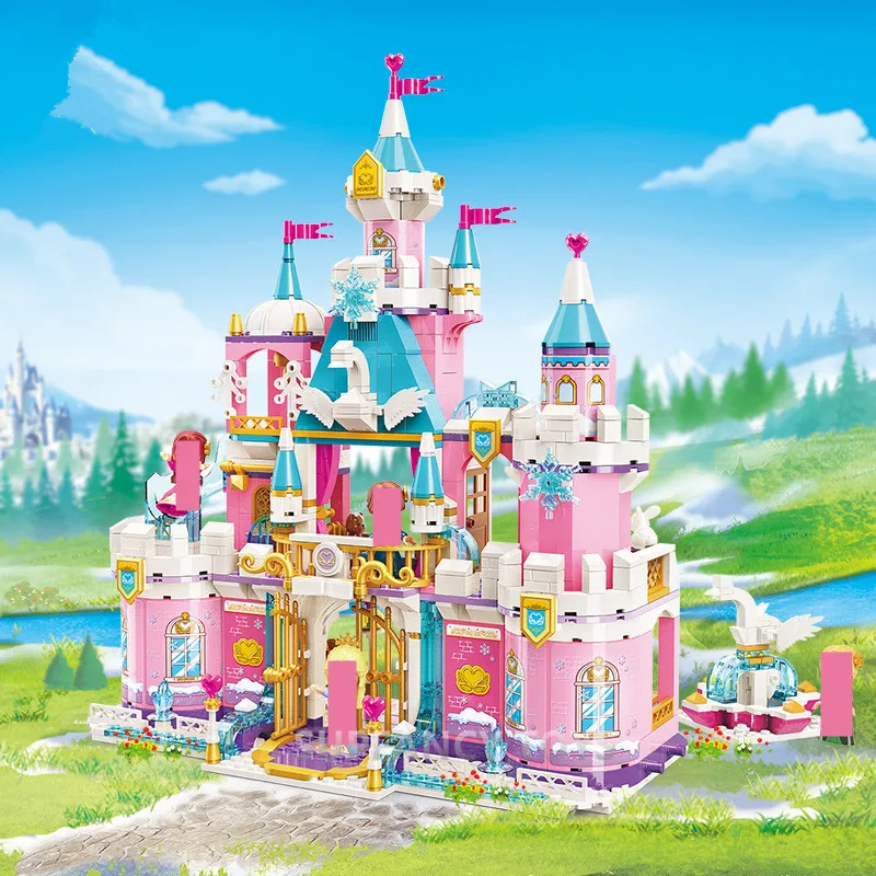 801Pcs Princess Castle Snow Snowy Swan House Model Bricks Enlighten Building Blocks Sets Friends Creative Educational Kids Toys
801Pcs Princess Castle Snow Snowy Swan House Model Bricks Enlighten Building Blocks Sets Friends Creative Educational Kids Toys