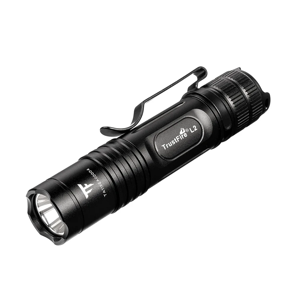 

Trustfire New mini L2 LED Flashlight EDC 2 modes Torch with pocket clip use 14500/AA lamp waterproof Light camping lanterna