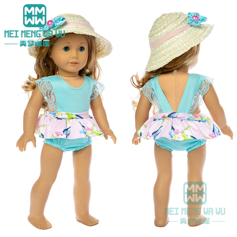 Doll clothes for 45cm American dolls and new born doll Fashion Beach skirt sunhat
Doll clothes for 45cm American dolls and new born doll Fashion Beach skirt sunhat