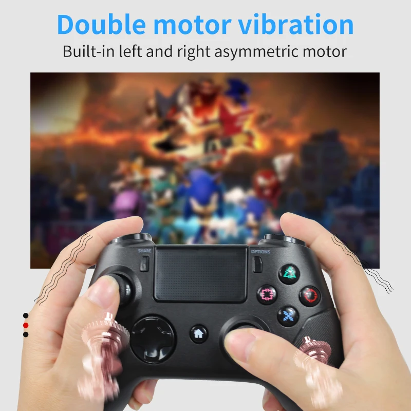 Most popular Bluetooth wireless controller with touch pad 3D joystick Doublemotor 6 Axis gamepad for PS4 Controller Touch Contro
Most popular Bluetooth wireless controller with touch pad 3D joystick Doublemotor 6 Axis gamepad for PS4 Controller Touch Contro