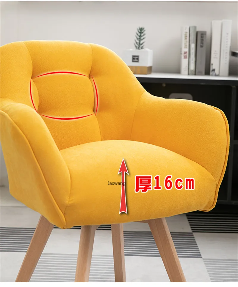 Description Picture 5 of itemSimple Office Chairs Home Comfortable Chair Student Fabric Swivel Chair Ergonomic Office Chair Minimalist Modern Soft Armchair