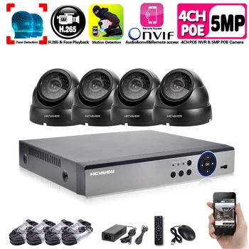 Plug and play POE NVR 4CH Xmeye CCTV Face Identify System 5MP In/Outdoor POE IP Camera IR Day/Night Security Surveillance Kits
Plug and play POE NVR 4CH Xmeye CCTV Face Identify System 5MP In/Outdoor POE IP Camera IR Day/Night Security Surveillance Kits
