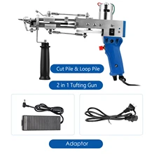 2 in 1 Tufting Nail Gun (Cut & Loop Pile) 100V-240V Electric Carpet Rug Weaving Knitting Machine for DIY Knitting & Crochet Tool
2 in 1 Tufting Nail Gun (Cut & Loop Pile) 100V-240V Electric Carpet Rug Weaving Knitting Machine for DIY Knitting & Crochet Tool