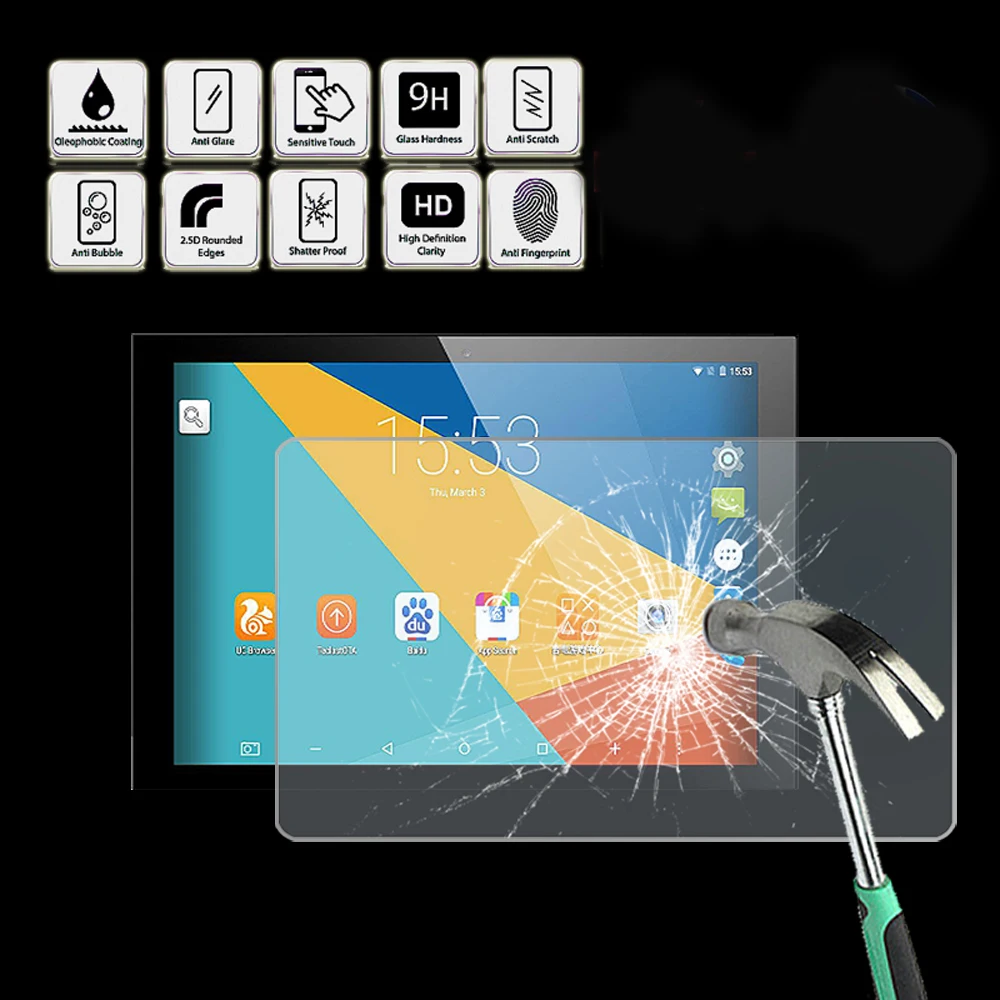 For Teclast X10 - Tablet Tempered Glass Screen Protector Cover Anti Fingerprint Screen Film Protector Guard Cover
For Teclast X10 - Tablet Tempered Glass Screen Protector Cover Anti Fingerprint Screen Film Protector Guard Cover