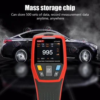 UT343D Measuring Digital Coating Non-Ferrous Substrate Thickness Gauge Rotatable Display Backlight Depth Tester For Ferrous
UT343D Measuring Digital Coating Non-Ferrous Substrate Thickness Gauge Rotatable Display Backlight Depth Tester For Ferrous