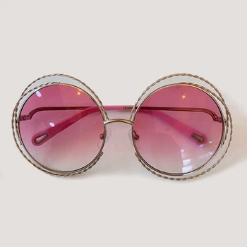 Vintage Big Size Oversized lens Sunglasses Women Brand Designer Metal Frame Round Sun Glasses
Vintage Big Size Oversized lens Sunglasses Women Brand Designer Metal Frame Round Sun Glasses