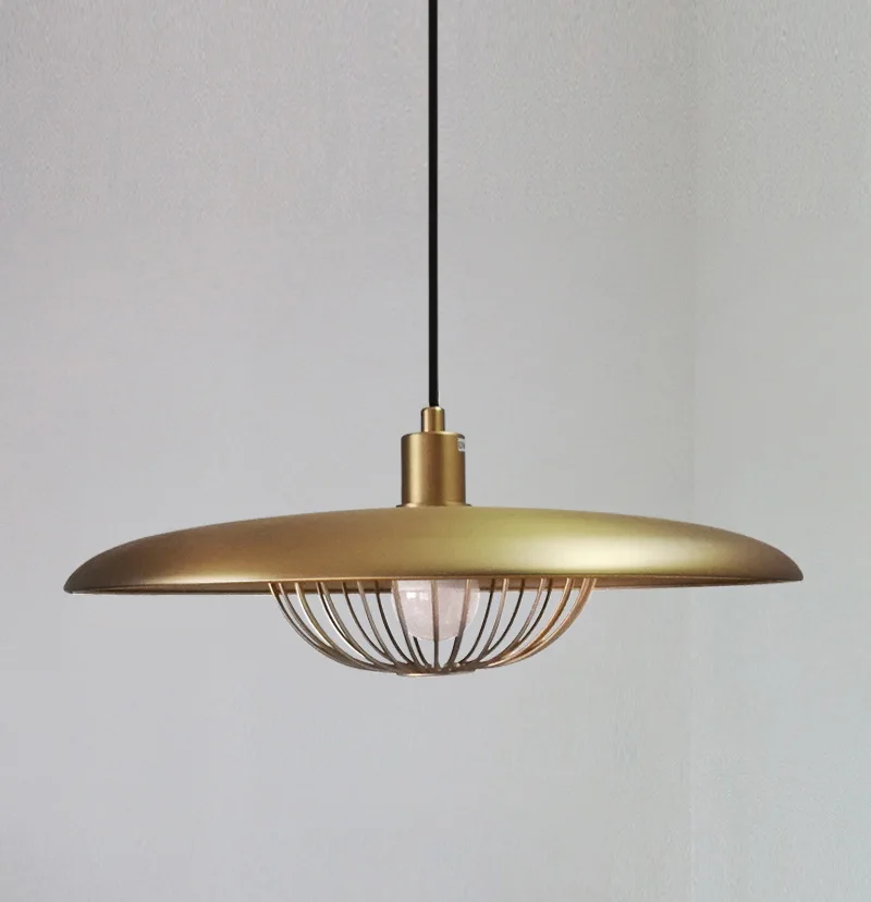 Modern UFO Pendant Light Dining Room Kitchen Restaurant Pendant Lamp Wood Texture Metal Pendant Light Loft Vintage Lights (16)