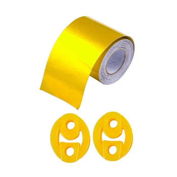 3 Pcs Accessories: Rubber 2 Holes Race Car Muffler Exhaust Hanger Bushing 2 Pcs & 1 Pcs Reflect a Gold Thermal Tape 
3 Pcs Accessories: Rubber 2 Holes Race Car Muffler Exhaust Hanger Bushing 2 Pcs & 1 Pcs Reflect a Gold Thermal Tape