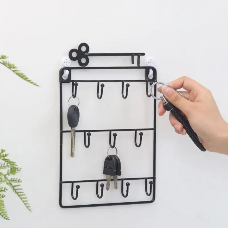 Entrance Porch Iron Wall Rack Wrought Iron Decorative Key Rack Three-Tier Key Iron Storage Rack
Entrance Porch Iron Wall Rack Wrought Iron Decorative Key Rack Three-Tier Key Iron Storage Rack