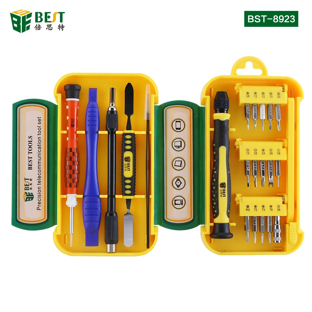 BST-8923 21 in 1 Multi-function Smart phone Repair Tools Kit Precision Screwdriver Set with Case for Cell Phone Repair tools
BST-8923 21 in 1 Multi-function Smart phone Repair Tools Kit Precision Screwdriver Set with Case for Cell Phone Repair tools