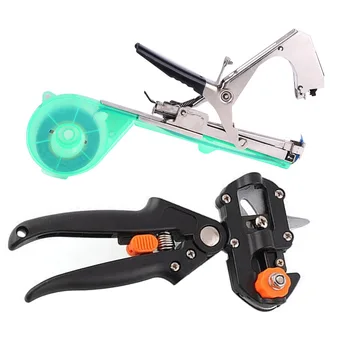 Garden Tool Plant Vegetable Grape Stem Tapetool Tapener Tying Machine with Grafting Machine Pruner Grafting Tools Scissors