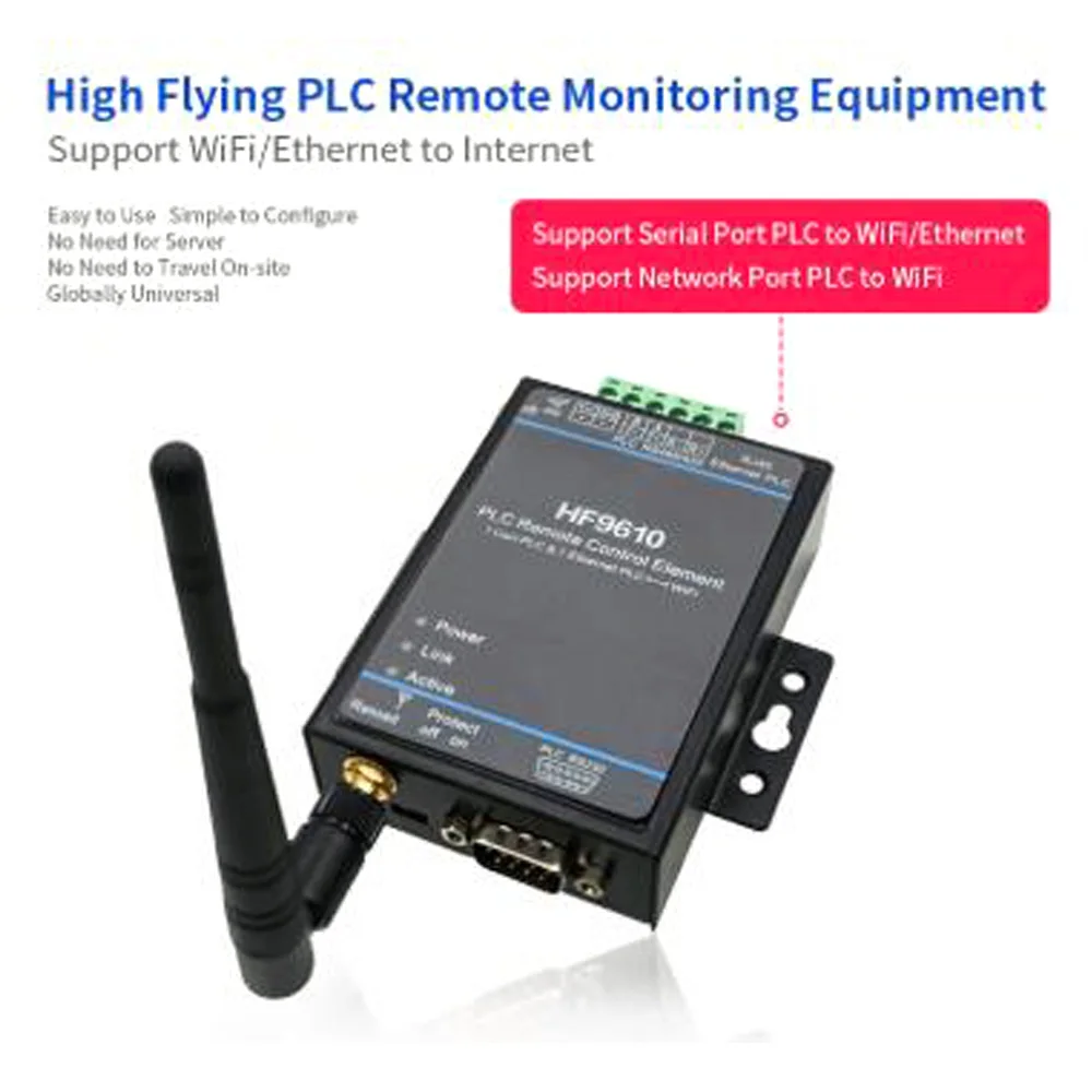 Пульт дистанционного управления HF9610 PLC, модуль мониторинга загрузки, последовательный порт для Wi-Fi устройства
Пульт дистанционного управления HF9610 PLC, модуль мониторинга загрузки, последовательный порт для Wi-Fi устройства