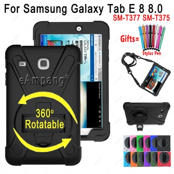 Hand Shoulder Strap Case for Samsung Galaxy Tab E 8 8.0 SM-T377 SM-T375 Kids Safe Shockproof 360 Rotable Tablet Cover with Rope
Hand Shoulder Strap Case for Samsung Galaxy Tab E 8 8.0 SM-T377 SM-T375 Kids Safe Shockproof 360 Rotable Tablet Cover with Rope