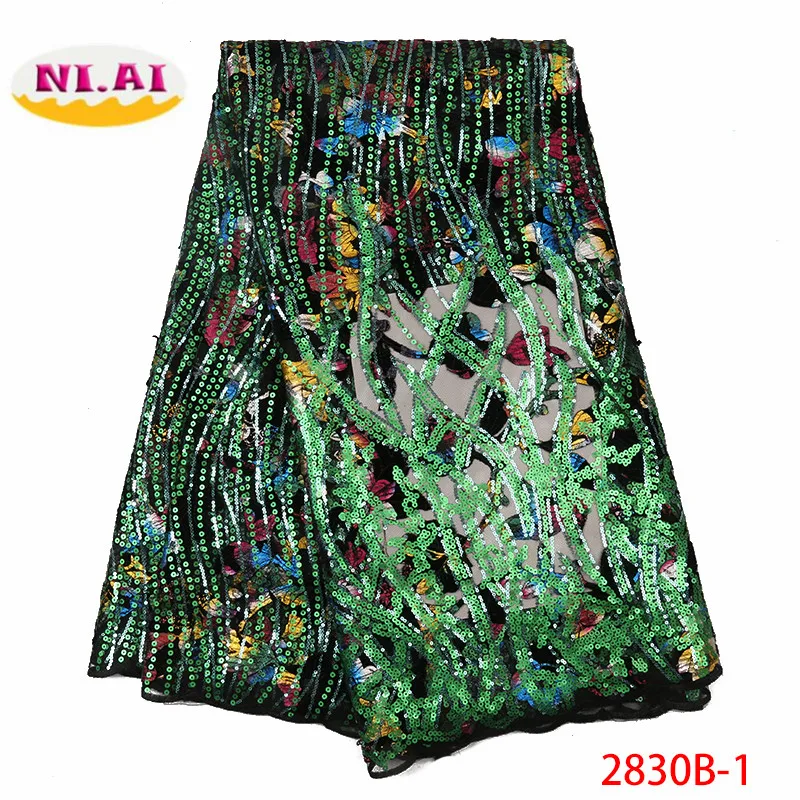 NIAI African Organza Lace Fabric 2019 High Quaity Sequins Fabric Embroidery Tulle Lace Fabric For African Lace Party XY2830B-1
NIAI African Organza Lace Fabric 2019 High Quaity Sequins Fabric Embroidery Tulle Lace Fabric For African Lace Party XY2830B-1