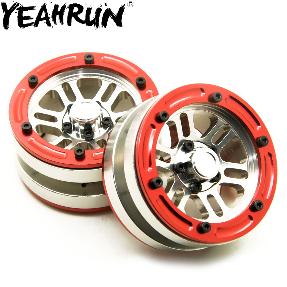 YEAHRUN 1.9" RC Aluminum Beadlock Wheel Rims for 1/10 Scale SCX10 RC Rock Crawler Car Models
YEAHRUN 1.9" RC Aluminum Beadlock Wheel Rims for 1/10 Scale SCX10 RC Rock Crawler Car Models