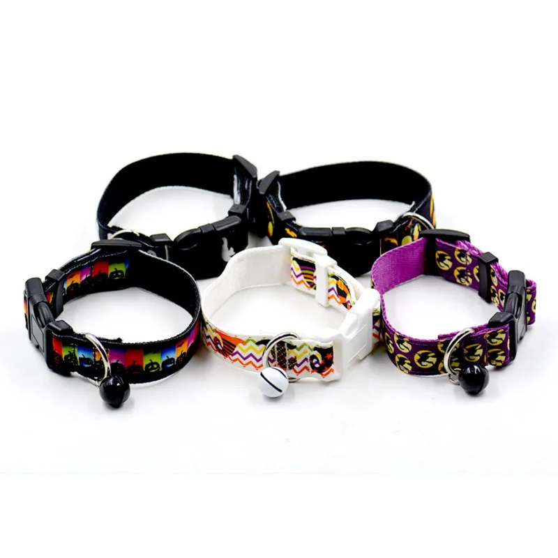PBreathable Dog Chest Strap Leash Halloween Pattern Breakaway Dog Collar Nylon Collar with Bell Harness Pet Dog Accessories CM
PBreathable Dog Chest Strap Leash Halloween Pattern Breakaway Dog Collar Nylon Collar with Bell Harness Pet Dog Accessories CM