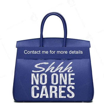 SHHH NO ONE CARES Custom painted Letter bags Genuine Cowhide Leather Women Handbag Ladies Crossbody Messenger Bags High Quality 
SHHH NO ONE CARES Custom painted Letter bags Genuine Cowhide Leather Women Handbag Ladies Crossbody Messenger Bags High Quality