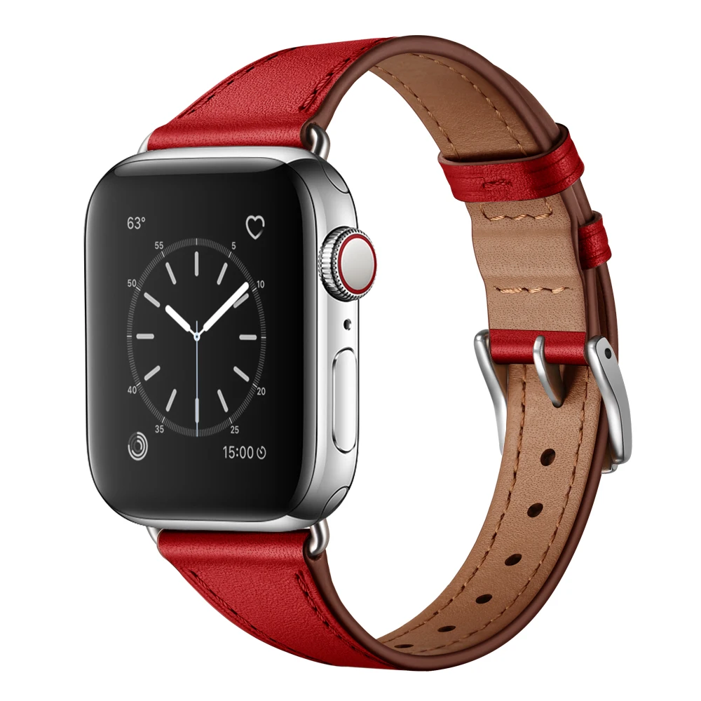 Ремешок для часов apple watch series 1 2 3 4 5 ремешок из натуральной кожи 38 мм 42 40 44