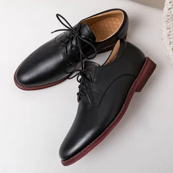 Women's genuine leather lace-up flats oxfords leisure soft comfortable female daily walk shoes high quality espadrilles shoes
Women's genuine leather lace-up flats oxfords leisure soft comfortable female daily walk shoes high quality espadrilles shoes