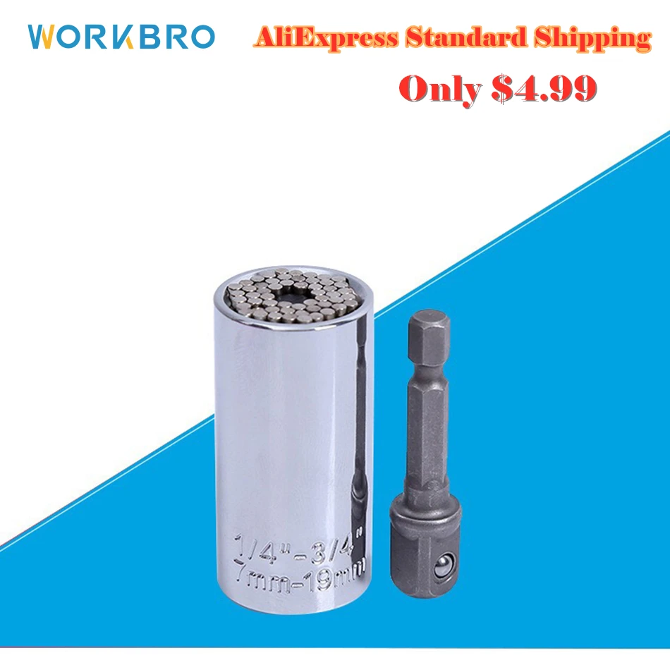 Universal Head Torque Wrench Multifunction Mini Socket 7mm-19mm Power Drill Adapter Sleeve Set Funny Universal Key Hand Tools
Universal Head Torque Wrench Multifunction Mini Socket 7mm-19mm Power Drill Adapter Sleeve Set Funny Universal Key Hand Tools