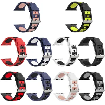 stereo Mix color Soft Silicone Smart watch Strap Replacement Band for Apple Watch Series 1/2/3/4/5, Sport & Edition.
stereo Mix color Soft Silicone Smart watch Strap Replacement Band for Apple Watch Series 1/2/3/4/5, Sport & Edition.