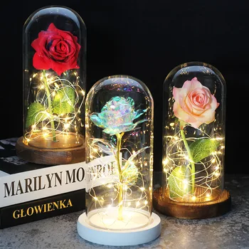 Beauty and The Beast Rose with Personalized Metal Engraving, Red Rose in Glass Dome with LED lights, Forever Monroe's Roses
Beauty and The Beast Rose with Personalized Metal Engraving, Red Rose in Glass Dome with LED lights, Forever Monroe's Roses