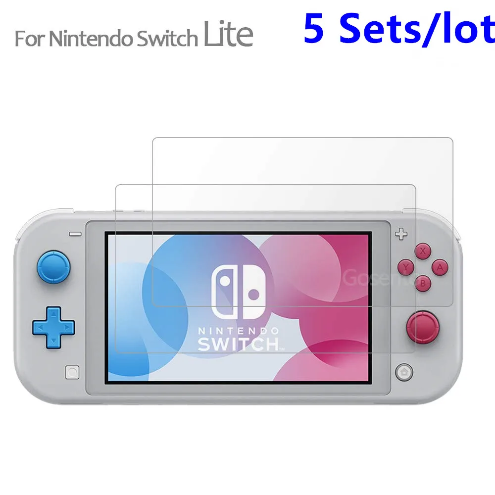 5 Pack Nintend Switch Lite Screen Protector, Tempered Glass 9H Hardness HD Anti-Scratch Film Cover for NintendoSwitch NS Lite 
5 Pack Nintend Switch Lite Screen Protector, Tempered Glass 9H Hardness HD Anti-Scratch Film Cover for NintendoSwitch NS Lite
