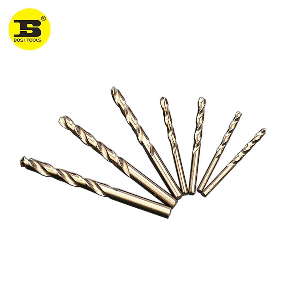 BOSI 10pc straight shank M35 twist drill bit cobalt contained special for steel metal drilling
BOSI 10pc straight shank M35 twist drill bit cobalt contained special for steel metal drilling