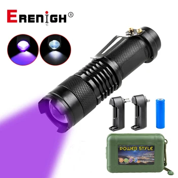 UV Led Flashlight 365nm 395nm Ultraviolet Torch Zoomable UV Flashlight for Pet Stains Hunting Marker Checker Ultra Violet Light
UV Led Flashlight 365nm 395nm Ultraviolet Torch Zoomable UV Flashlight for Pet Stains Hunting Marker Checker Ultra Violet Light