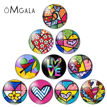 Colorful Heart Flower Drawings Pattern 10pcs mixed 12mm/18mm/20mm/25mm Round photo glass cabochon demo flat back Making findings
Colorful Heart Flower Drawings Pattern 10pcs mixed 12mm/18mm/20mm/25mm Round photo glass cabochon demo flat back Making findings