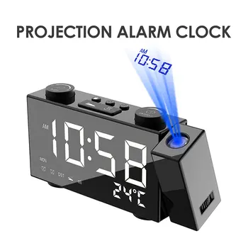 Digital Projector Alarm Clock LED Electronic Table Snooze Backlight Temperature Humidity Watch With Time Projection Dropshipping
Digital Projector Alarm Clock LED Electronic Table Snooze Backlight Temperature Humidity Watch With Time Projection Dropshipping