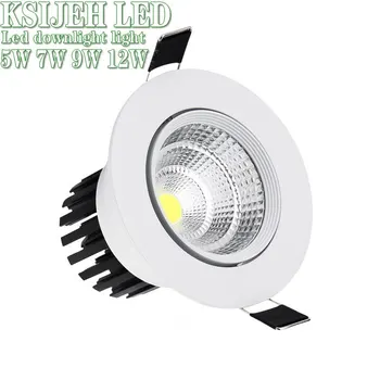 Dimmable Led downlight light COB Ceiling Bulb LED Spot Light 5W 7W 9W 12W 85-265V ceiling recessed Lights Indoor LED Lighting
Dimmable Led downlight light COB Ceiling Bulb LED Spot Light 5W 7W 9W 12W 85-265V ceiling recessed Lights Indoor LED Lighting
