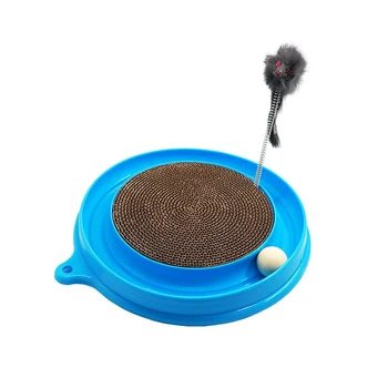 Cat Scratcher Toy, Kitten Cardboard Scratcher Track Toy, Fun Interactive Toys with Turbo and Ball 
Cat Scratcher Toy, Kitten Cardboard Scratcher Track Toy, Fun Interactive Toys with Turbo and Ball