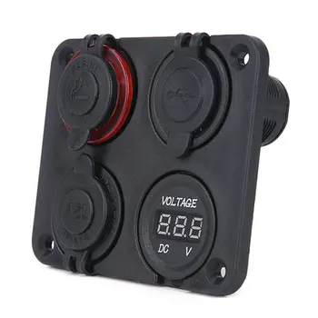 12V Car Dual Cigarette Lighter Socket Vehicle Mobile Phone Charger Car Smoke Detector Voltmeter Digital Display
12V Car Dual Cigarette Lighter Socket Vehicle Mobile Phone Charger Car Smoke Detector Voltmeter Digital Display