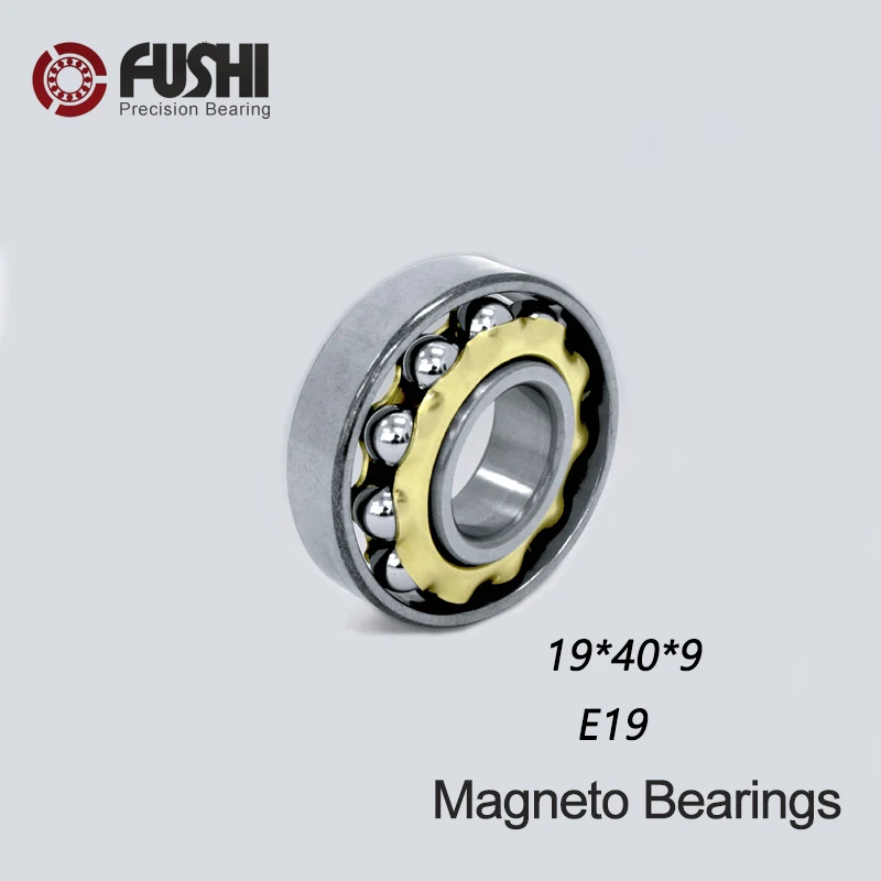 

E19 Magneto Bearing 19*40*9 mm ( 1 PC ) Angular Contact Separate Permanent Motor Ball Bearings EN19 FB19