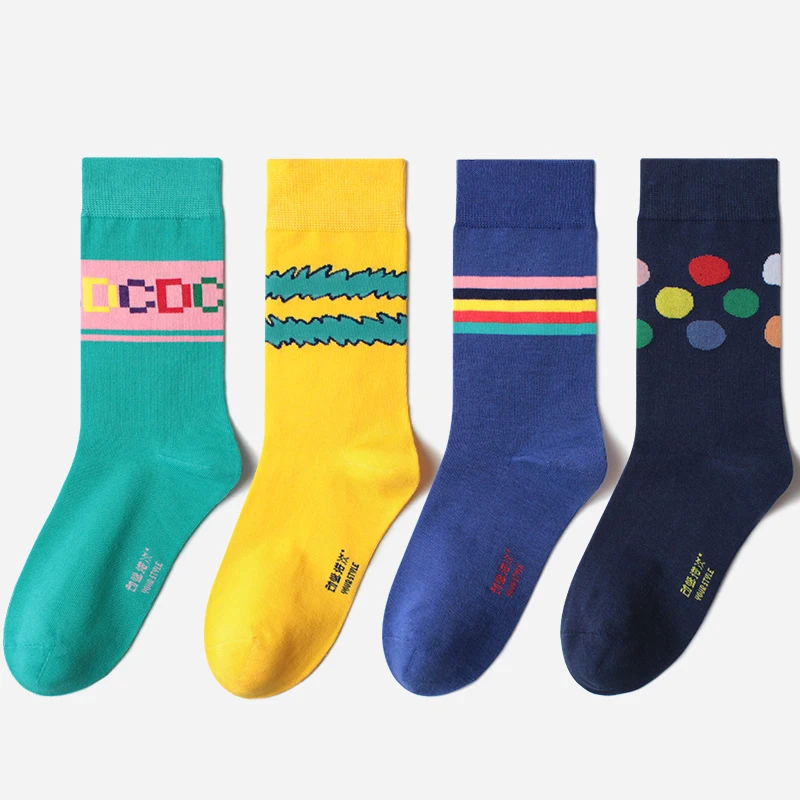 2020 Spring Women Socks Sweet Simple Colorful Geometric Line Dot Letter Pattern Breathable Socks Female Size 35-42
2020 Spring Women Socks Sweet Simple Colorful Geometric Line Dot Letter Pattern Breathable Socks Female Size 35-42