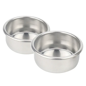 2 Pcs Semi Automatic Coffee Machine Stainless Steel Powder Bowl Single Powder Bowl Bottomless Handle Filter 54MM
2 Pcs Semi Automatic Coffee Machine Stainless Steel Powder Bowl Single Powder Bowl Bottomless Handle Filter 54MM