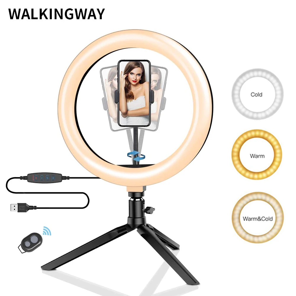 6'' 10" LED ring light 26cm Photography Lighting Dimmable Selfie lamp with tripod for makeup Youtube Tiktok phone camera video
6'' 10" LED ring light 26cm Photography Lighting Dimmable Selfie lamp with tripod for makeup Youtube Tiktok phone camera video