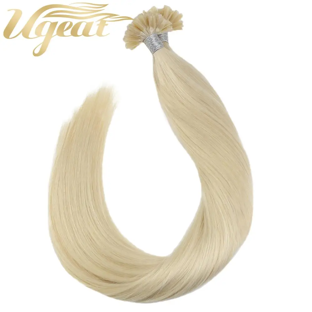 Ugeat Human Hair Extensions U Tip Hair Extensions 14-24" Blonde Color Hair Non-Remy Brazilian Natural Straight Hair 50-100G 
Ugeat Human Hair Extensions U Tip Hair Extensions 14-24" Blonde Color Hair Non-Remy Brazilian Natural Straight Hair 50-100G