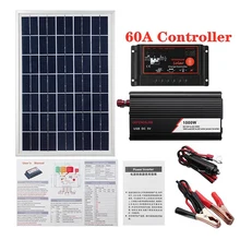18V 20W Solar Panel Power System + 12V / 24V Digital Controller + 1000W Inverte Solar Inverter Kit Complete Power Generation 
18V 20W Solar Panel Power System + 12V / 24V Digital Controller + 1000W Inverte Solar Inverter Kit Complete Power Generation
