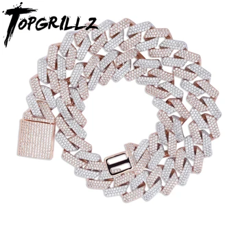 Topgrillz 20Mm Miami Newest Box Clasp Cuban Link Chain Heavy Iced Zircon Necklace Choker Bling Bling Hip Hop Jewelry For Men
Topgrillz 20Mm Miami Newest Box Clasp Cuban Link Chain Heavy Iced Zircon Necklace Choker Bling Bling Hip Hop Jewelry For Men