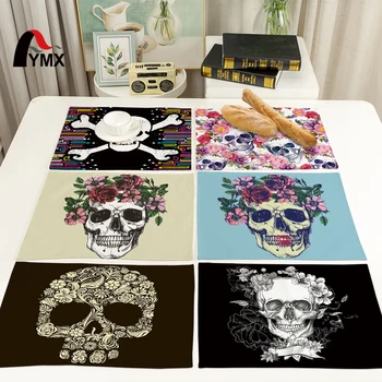 FYMX A Pair Of Skull Placemats Hippie Rock Style Headgear Garland Placemat Friends Party Table Decoration
FYMX A Pair Of Skull Placemats Hippie Rock Style Headgear Garland Placemat Friends Party Table Decoration