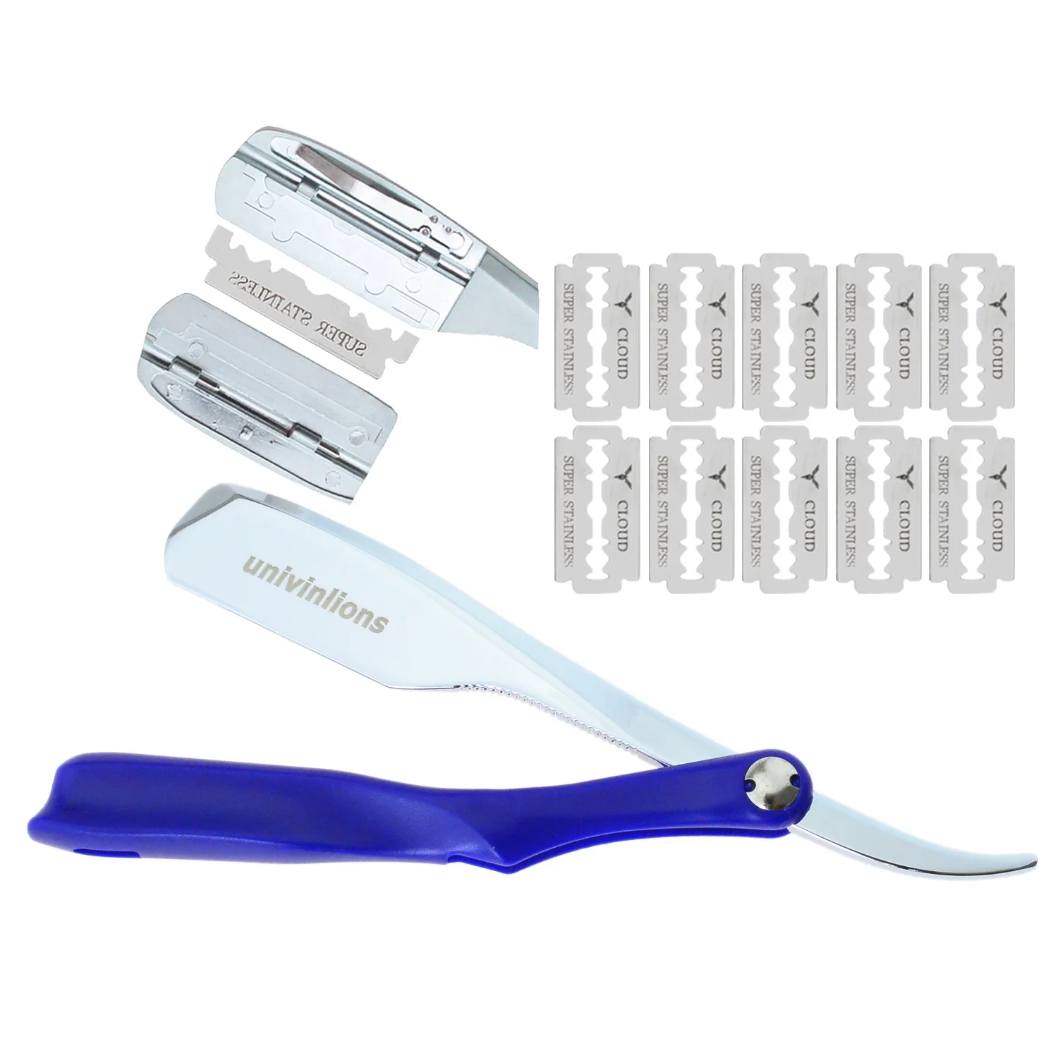 Spring Design Dural Edge Foldable Razors Women Men 10 Blades Barber Shaver Shaving Beard Face Underarm Body Eyebrow Hair Removal
Spring Design Dural Edge Foldable Razors Women Men 10 Blades Barber Shaver Shaving Beard Face Underarm Body Eyebrow Hair Removal