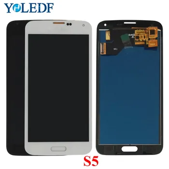 

s5 LCD For SAMSUNG Galaxy S5 i9600 G900F G900H G900M G9001 G900R G900P G900T Display Touch Screen Digiziter Assembly Replace Par