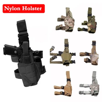 

Tactical Tornado Nylon Holster Airsoft Hunting Drop Leg Right Handed Holster Universal Pistol Glock 17 Beretta M9 Gun Holster