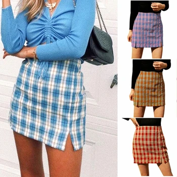 Women Skirts Summer Casual Split High Waist Lattice Print Beach Sexy Short Skirt For Femme
Women Skirts Summer Casual Split High Waist Lattice Print Beach Sexy Short Skirt For Femme