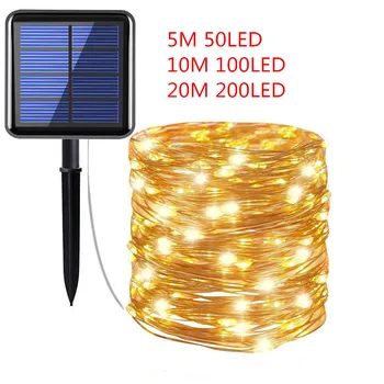 LED Outdoor Solar Lamp String Lights 50/100/200 LEDs Fairy Holiday Christmas Party Garland Solar Garden Waterproof Garland Decor
LED Outdoor Solar Lamp String Lights 50/100/200 LEDs Fairy Holiday Christmas Party Garland Solar Garden Waterproof Garland Decor