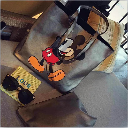 Школьная сумка Disney с Микки Маусом Дамская Повседневная модная вместительная