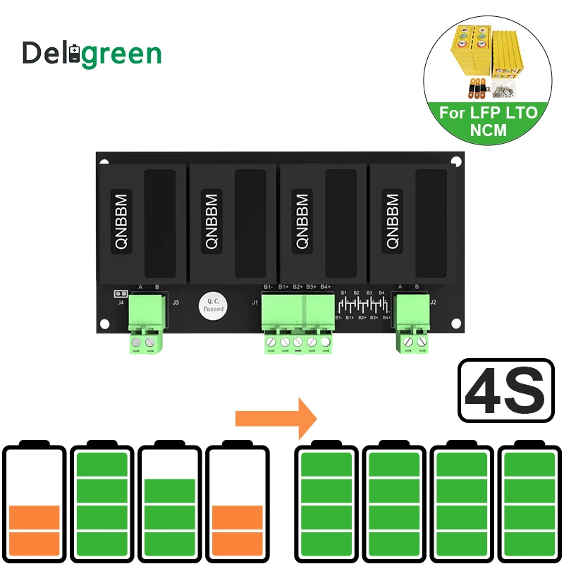 QNBBM 4S 12V активный балансир батареи BMS для LiFePO4 LiPO LTO NCM LiMN 18650 DIY Аккумулятор|battery pack