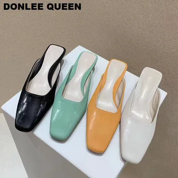 2020 New Spring Mules Shoes Women Square Toe Low Heels Slippers Slide Slip On Casual Work Shoes Outside Slipper zapatos de muje
2020 New Spring Mules Shoes Women Square Toe Low Heels Slippers Slide Slip On Casual Work Shoes Outside Slipper zapatos de muje